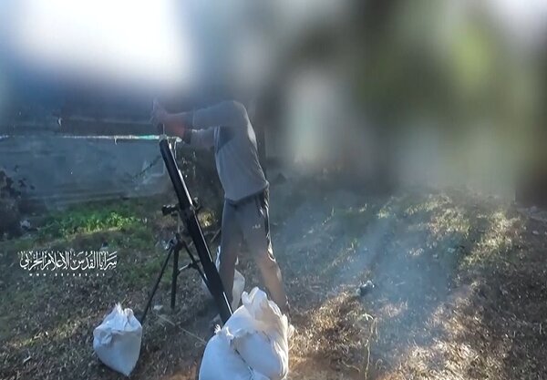 Saraya al-Quds mortar attack on the occupiers in Khan Yunis