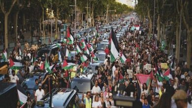 Solidarity of 200 taxi drivers in Spain with Gaza