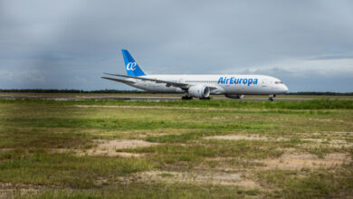 Spanish Airlines Boeing makes emergency landing after hitting air hole