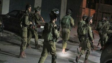 The attack of Zionist soldiers on different areas of the West Bank