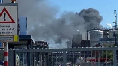 The explosion in the largest chemical factory in Germany/14 people were injured