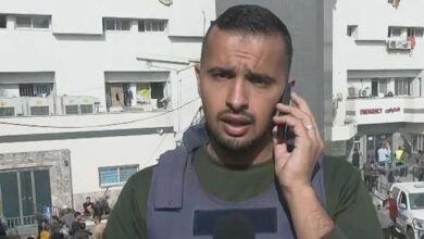 The first moments of the assassination of Al Jazeera network reporter and cameraman