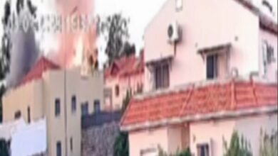 The headquarters of the Zionists in Kiryat Shmoune under the fire of Hezbollah + video