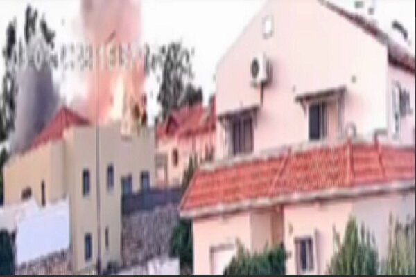 The headquarters of the Zionists in Kiryat Shmoune under the fire of Hezbollah + video