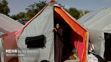 The life of Gaza refugees in the heat of 50 degrees tents+photos