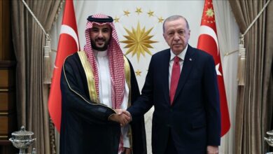 The meeting of “Erdogan” and the Minister of Defense of Saudi Arabia