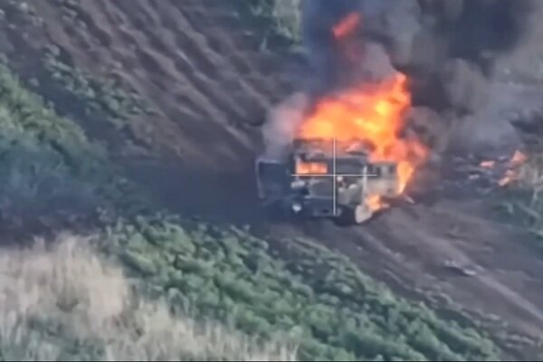 The moment of the destruction of the “Hummer” armored vehicle made by Russia by Russia + video