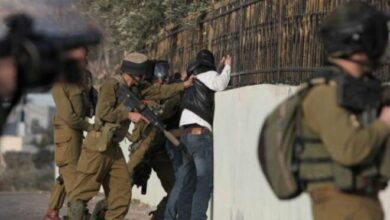 The number of detainees in the West Bank reached 9,500