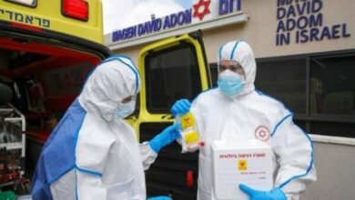 The number of people infected with a virus in the occupied territories hit a record