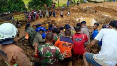 The number of victims of landslides in Indonesia reached 17 people