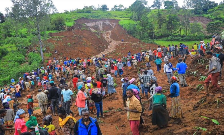 The number of victims of the landslide in Ethiopia reached 257 people