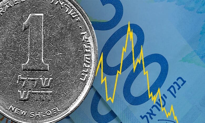 The sharp fall in the value of the Israeli shekel