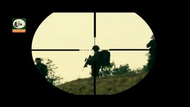 The skill of the Palestinian forces in hunting a Zionist sniper+film