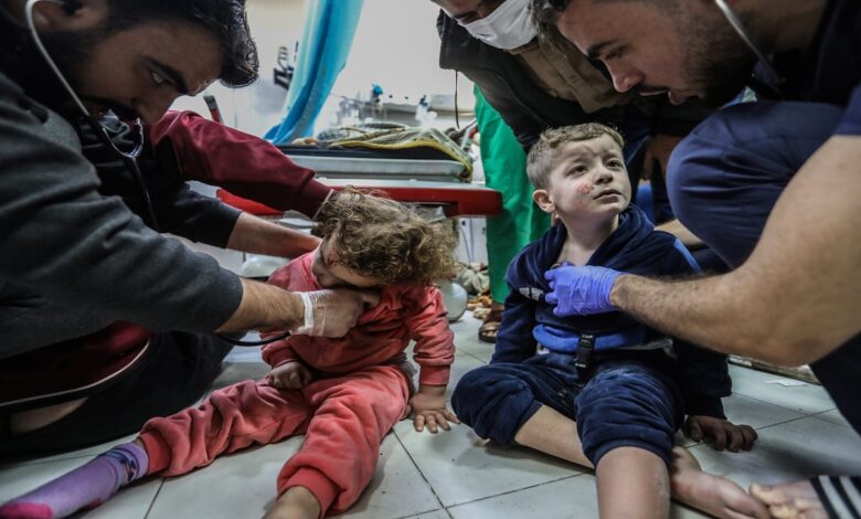 The spread of infectious diseases in Gaza