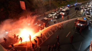 The weekly demonstrations in Tel Aviv turned violent