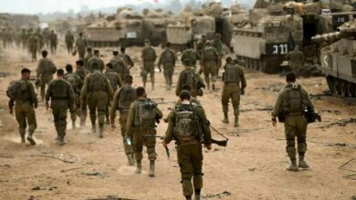 The withdrawal of Zionist forces from parts of southern Gaza