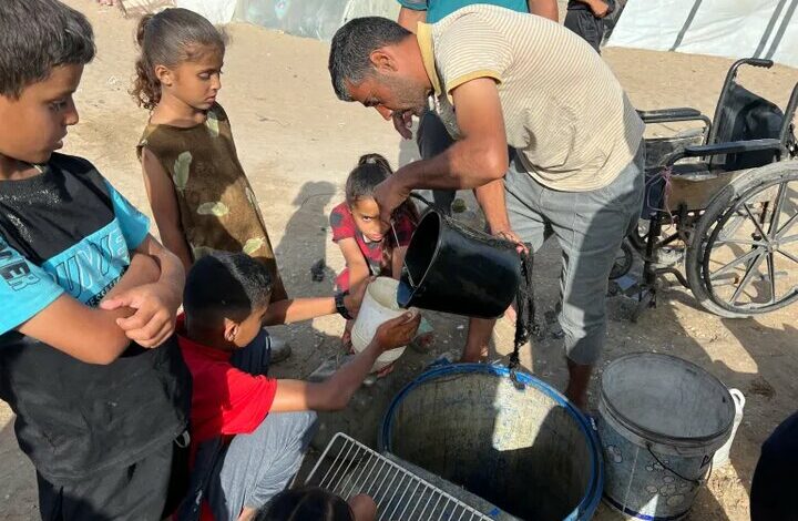 The Zionists did not spare even the water wells in Gaza