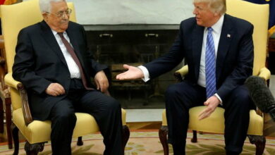 “Trump” published the message sent by “Mahmoud Abbas”.