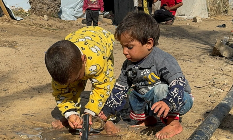 UNRWA: Children in Gaza spend hours looking for water and food