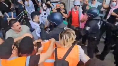 Violent suppression of the pro-Palestinian march in Germany