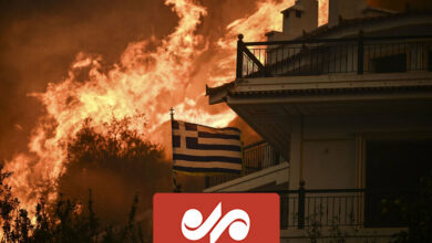 10 Greek villages were evacuated due to a terrible fire