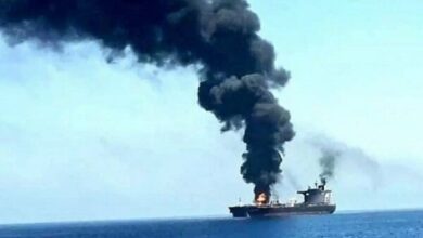 A rocket and missile attack on a ship in Yemen’s “Al Mokha” port