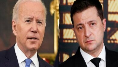 “Biden” and “Zelensky” consultation axes