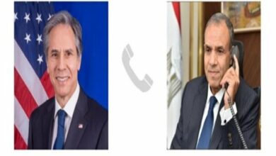 “Blinken” consultation with the Egyptian foreign minister about the ceasefire in Gaza