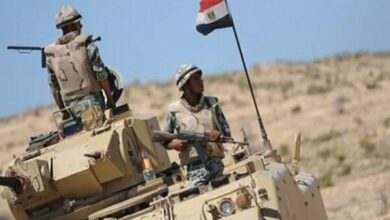 Egyptian soldiers were killed in the confrontation with the invaders in Rafah