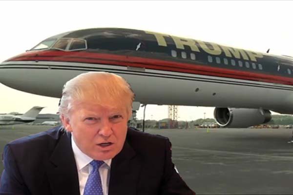 Emergency landing of the plane carrying Trump