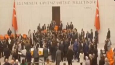 Intense physical conflict in the Turkish parliament + video