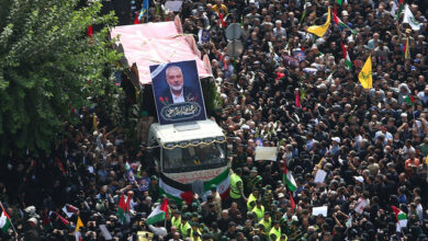 Iranians bid farewell to the brave Palestinian leader, Martyr Haniyeh