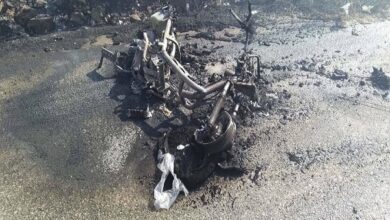 Israeli drone attack on a motorcycle in Lebanon