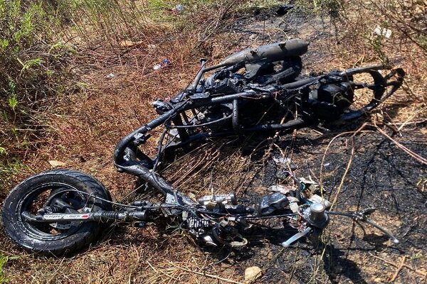 Israeli drone attack on a motorcycle in southern Lebanon