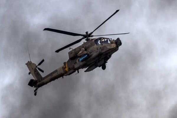 Israeli helicopters arrived to rescue the wounded Zionists