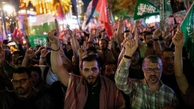 Mass demonstrations in “Istanbul” condemning the assassination of martyr Ismail Haniyeh