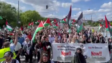 Massive demonstrations in support of Palestine in 6 European countries