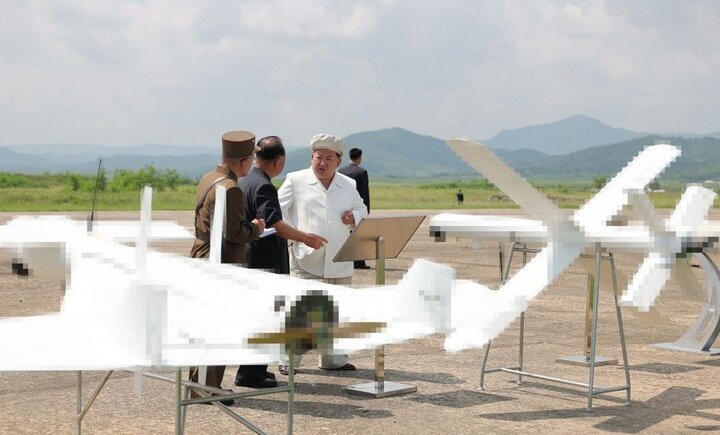 North Korea unveiled two new suicide drones