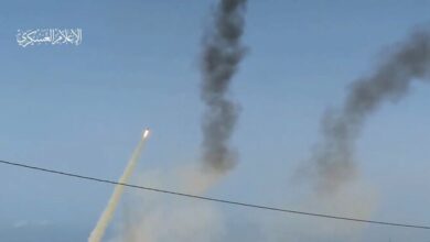 Palestinian resistance missile attack on Karam Abu Salem base