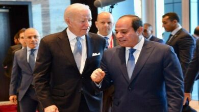 Points of consultation between “Biden” and the President of Egypt