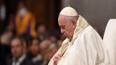 Pope Francis called for an end to violence in West Asia