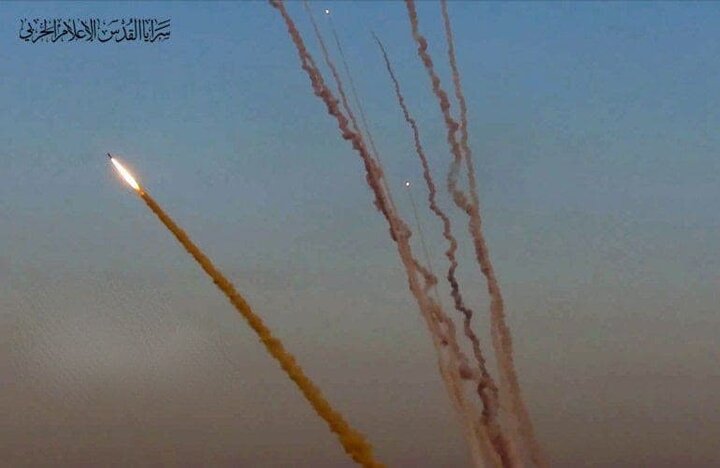 Resistance rocket attacks on Zionist settlements near Gaza