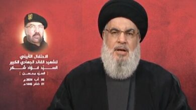 Seyyed Hassan Nasrallah’s speech began