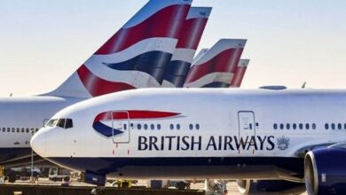 Suspension of British Airways flights to Israel until Wednesday