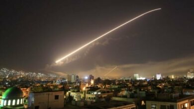 Syrian air defense countering Tel Aviv’s attack on the military airport in Homs