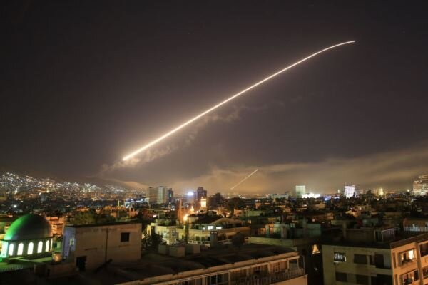 Syrian air defense countering Tel Aviv’s attack on the military airport in Homs