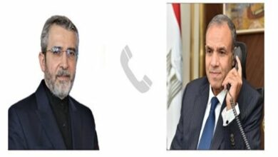 Telephone consultation of the Acting Foreign Minister of Iran with the Foreign Minister of Egypt