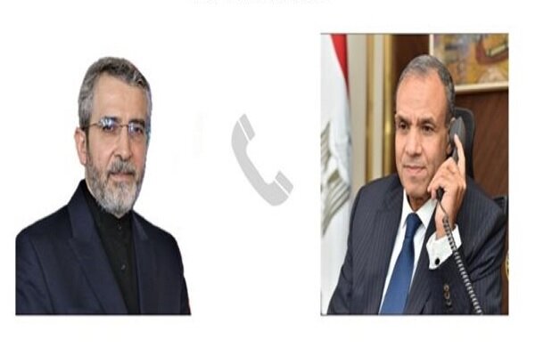 Telephone consultation of the Acting Foreign Minister of Iran with the Foreign Minister of Egypt