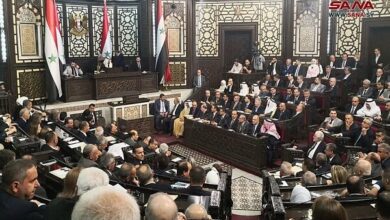 The election of Hammouda Sabbagh as Speaker of the Syrian Parliament