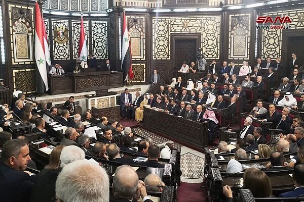 The election of Hammouda Sabbagh as Speaker of the Syrian Parliament